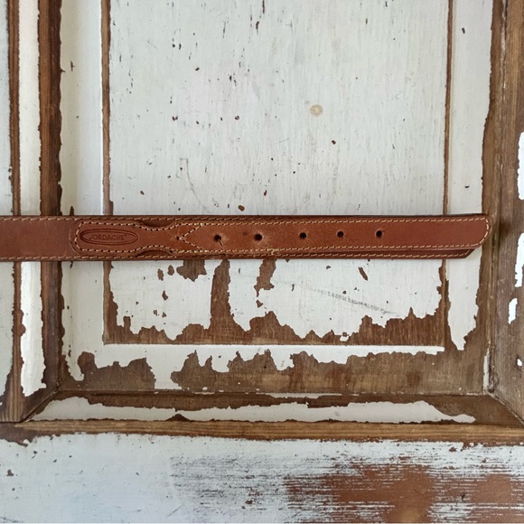 Vintage Jordache Brown Leather Belt Size 36 - Picture 7 of 12